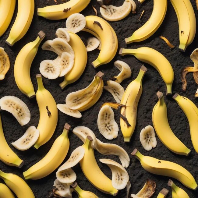 Nawożenie roślin w domu skórkami bananów